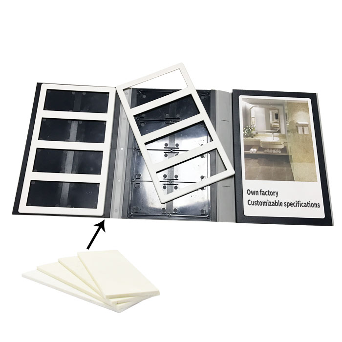 Display Tsianfan 10 Capacity Tile Sample Volume Specimen Book Quartz Marble Tile Sample Book Arrive Stone New Floor Display Case