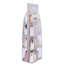 Cheap wholesale Thicken Six-sided double-sided Bag storage bag Multifunction handbag storage hanging closet organizer