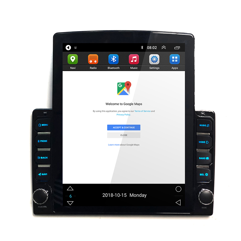 New 9.7 Inch Tesla Vertical Screen Car DVD Player 1+16G Android 9.0 Gps Navigation System Multimedia Car Video