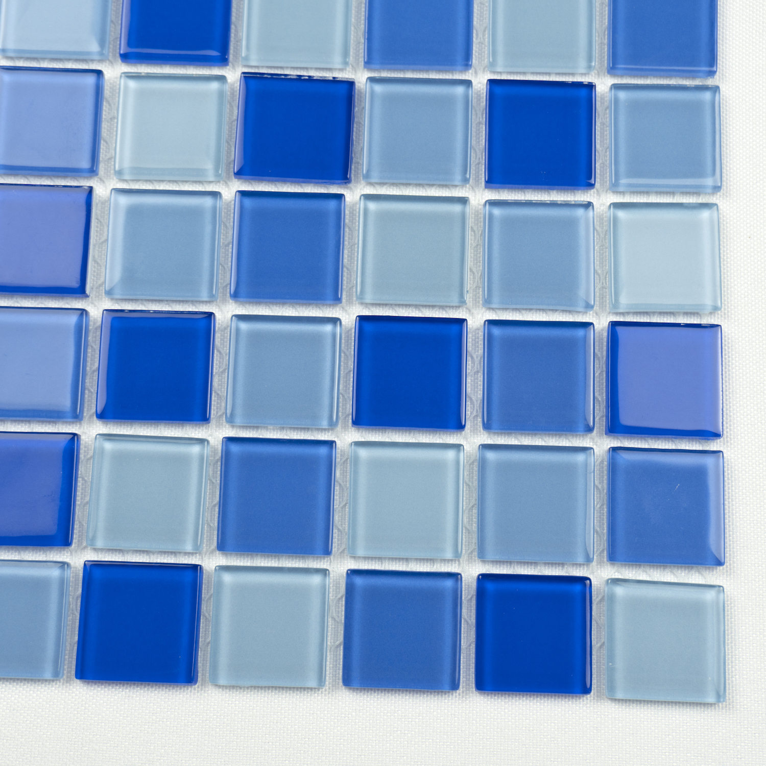 On Sale Blue Glossy Swimming  Pool Mosaic Foshan Glass Mosaic For Swimming Pool Projects