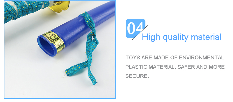 Plastic sword pretend play role toy kids japanese weapon toy