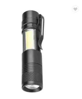Multi-Function Magnetism Mini Torch Light,10W XML T6 USB Rechargeable COB Light Super Bright Led Zoom Flashlight with Hook