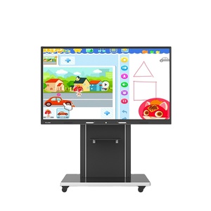 Papan Tulis Elektronik Pintar Layar 4K 55 Inci, Papan Tulis Interaktif Cerdas