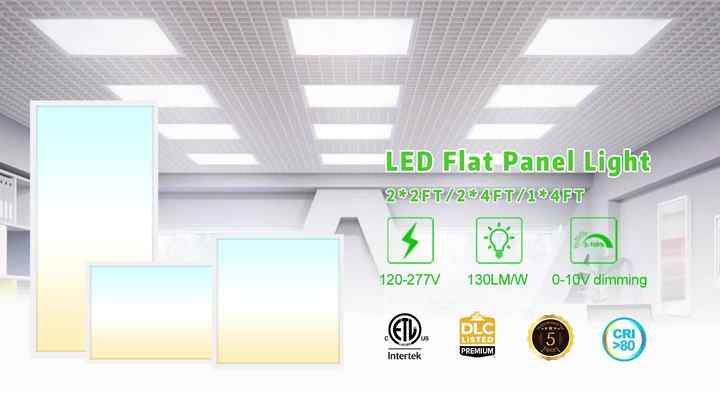 Led Panel Alibaba 1X4FT 50W Backlit LED Panel Light 5CCT Dimmable UL DLC Commercial Flat ...