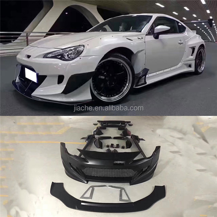 RB Style Wide body kit FRP Rear Fender Flares For Toyota FT86 GT86 FRS BRZ FRP