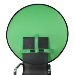New product Portable chair backdrop Webcam Background Green Screen for Video Chats, Zoom, Skype, Video Photography Backdrops