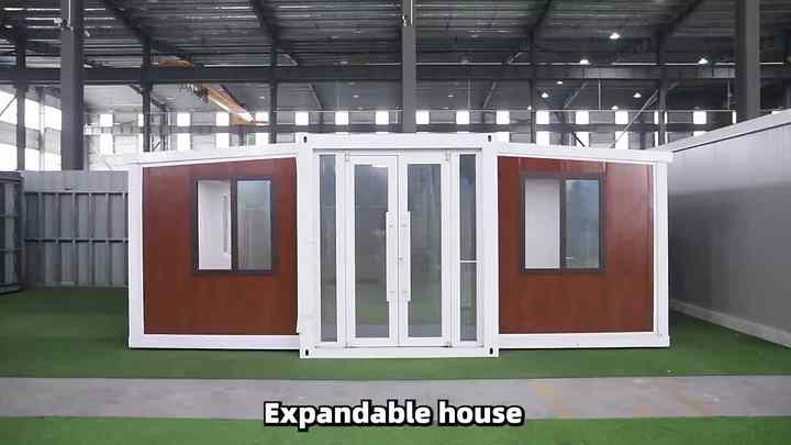 Glass Curtain Wall Steel Expandable Container House Foldable and Mobile ...