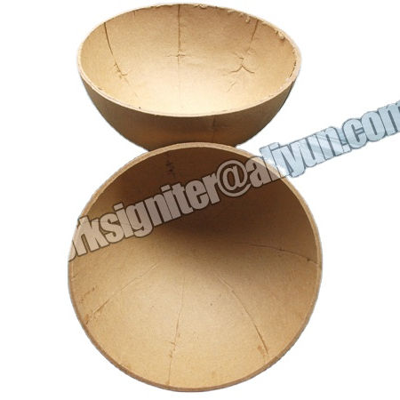 纸壳烟花汇演壳材料 6英寸球体黄色纸壳 60 套