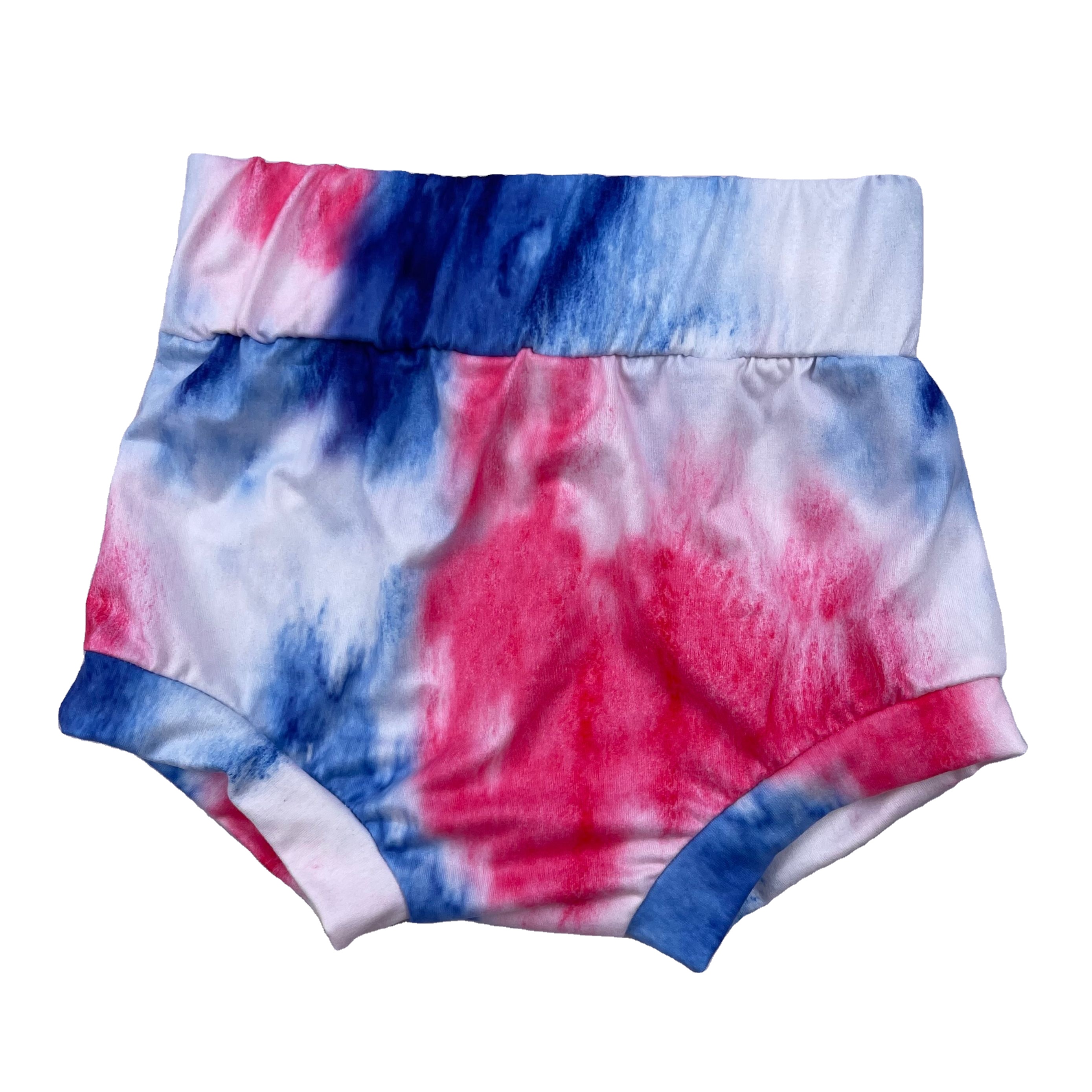 LZ2021, детское нижнее белье унисекс для младенцев и малышей, молочный шелк, 4 июля, с принтом tie-dye, детское нижнее белье с высокой талией, детские шорты-бамперы