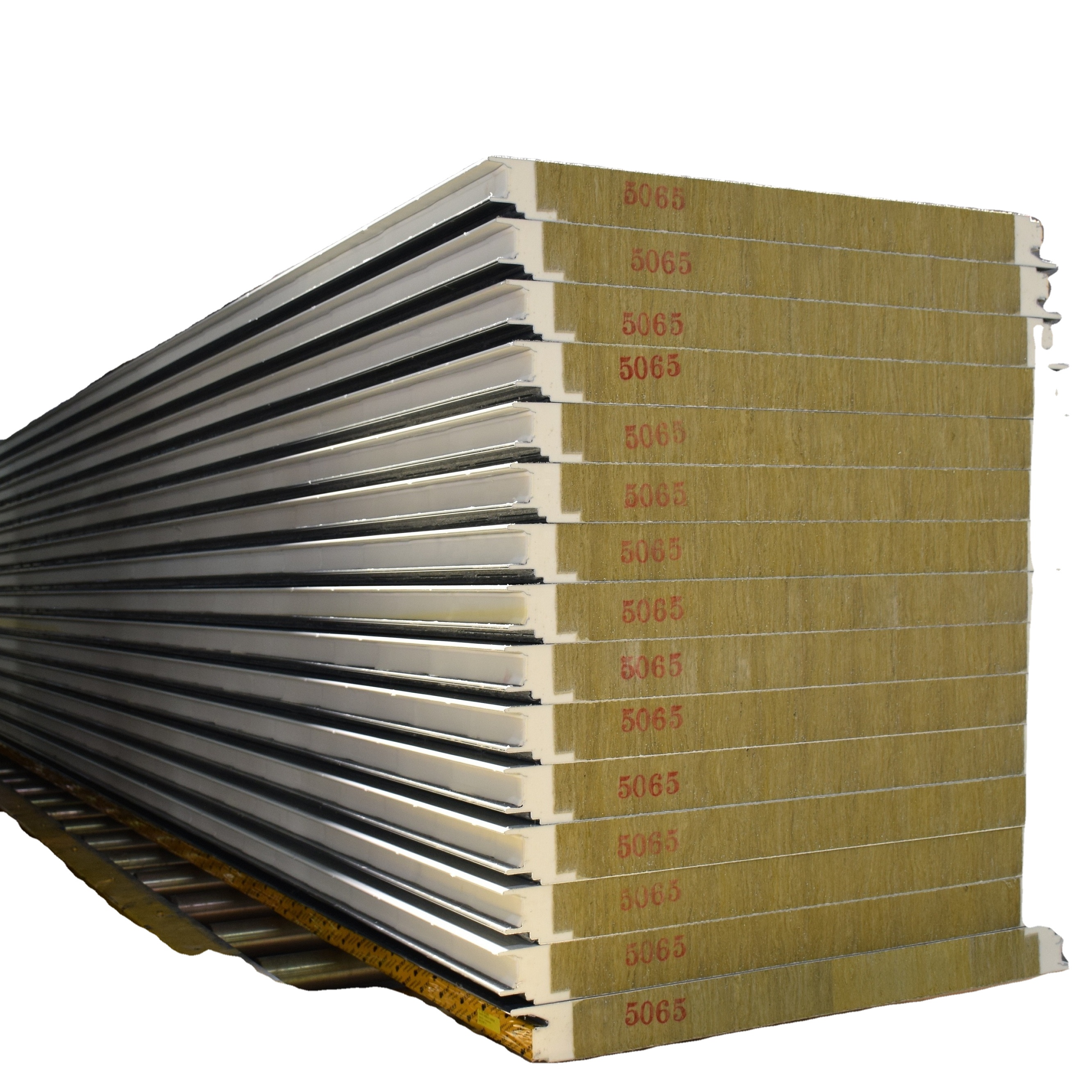 Exterior/ao ar livre/externo de isolamento lã de rocha mineral/revestimento da parede painéis sanduíche preço para a construção pré-fabricada/casa