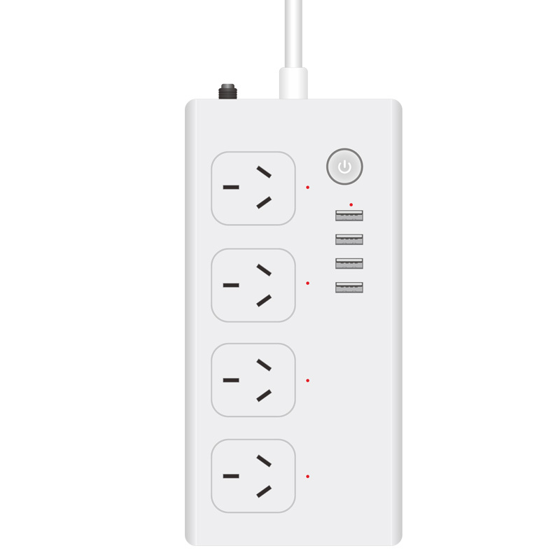Сетевые полоски типа AU Tuya zigbee, 4 выхода USB, поддержка голосового управления Google Assistant