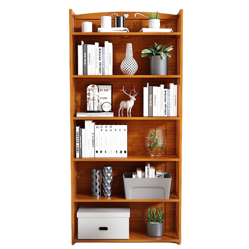 Simple Economical Household Solid Wood Children Bookcase bamboo bookcase for children