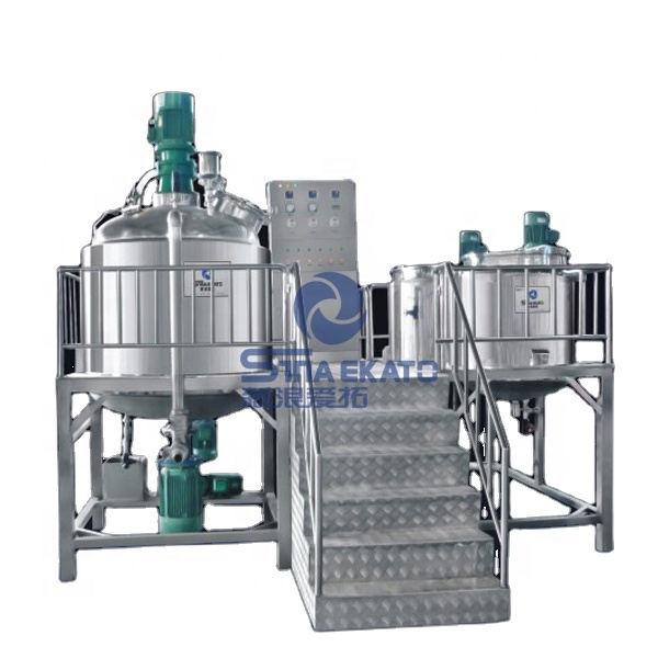 Вакуумный гомогенизирующий эмульгирующий смеситель для мыльной машины