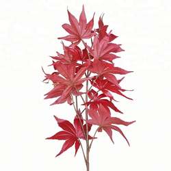 High Quality Home Decoration Artificial Plant 17 Leaf Artificial Maple Leaf