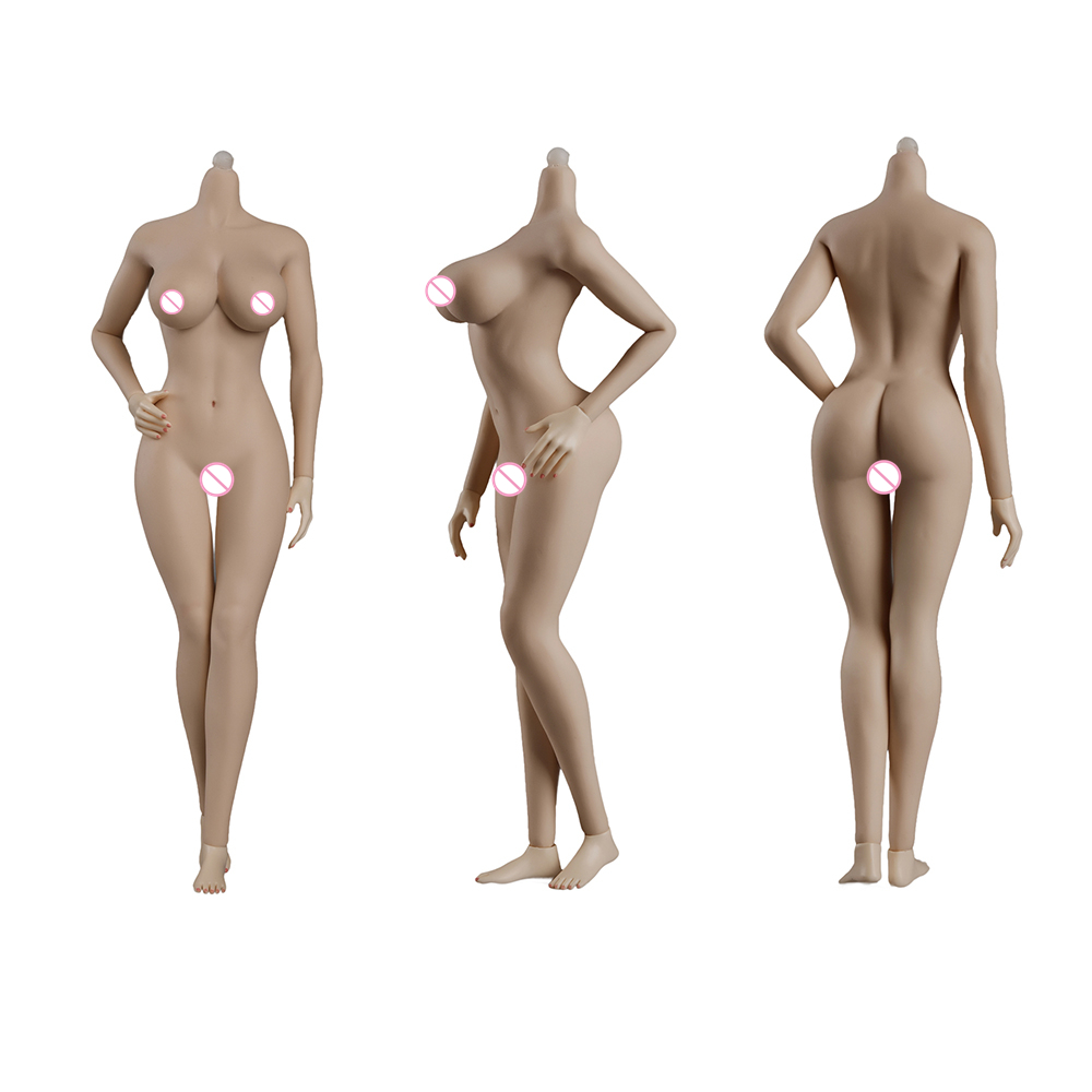 1//6 Scale Female Nude Figure Body Doll Large Bust Tan Skin Tone