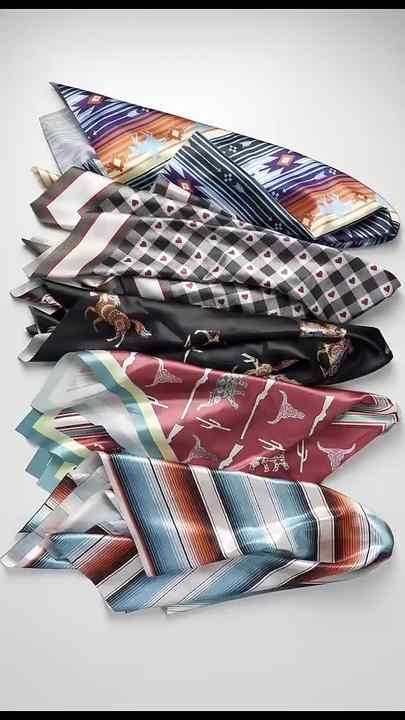 CNKOO Foulards Cowboy En Chiffon Sauvage De 35 Pouces Pour Hommes Grand Rancher Foulard En Soie Bandana Western Surdimensionn
