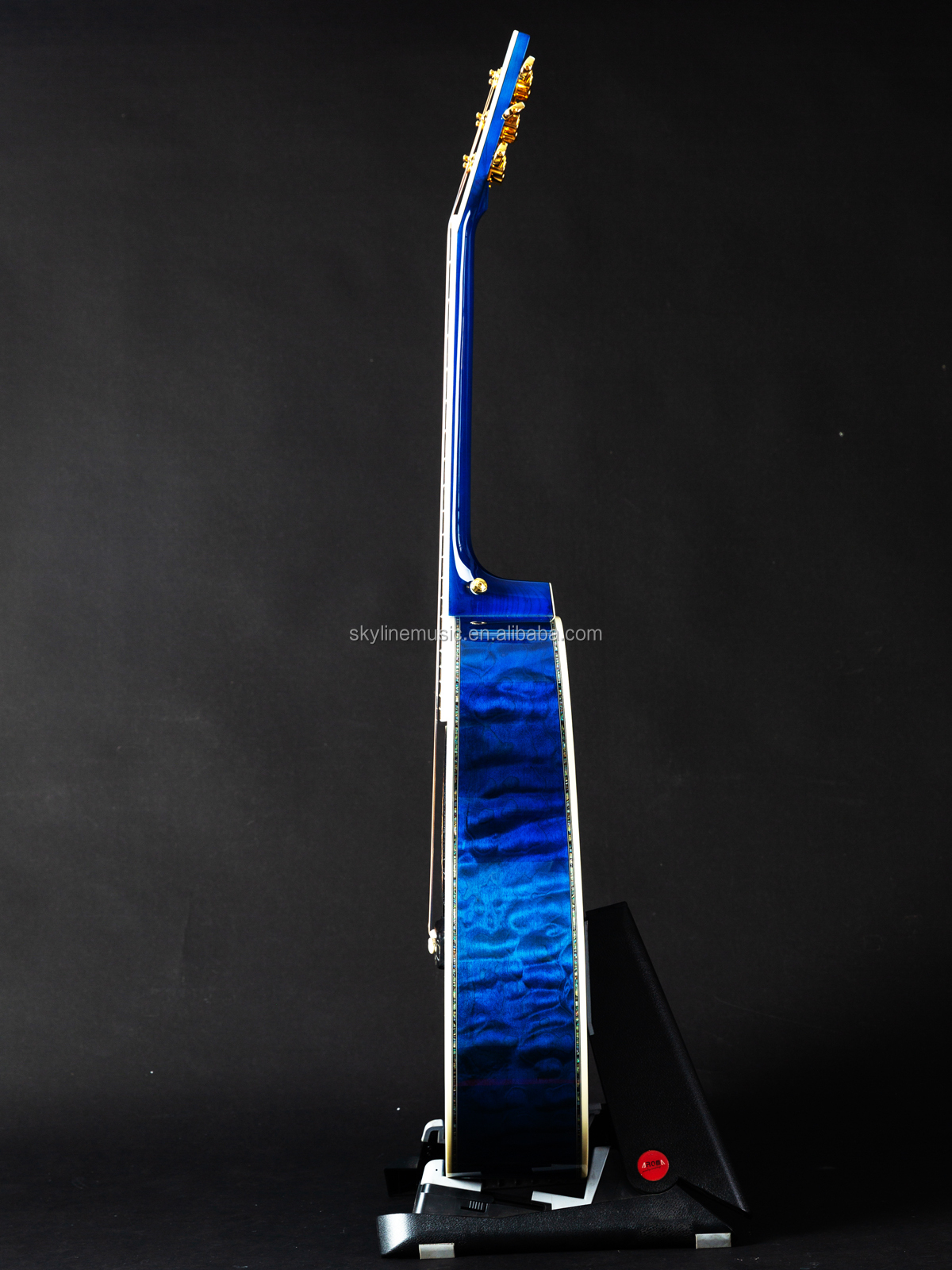 アコースティックギター キルテッドメイプル アコースティックギター キルテッドメイプル キルトメイプル、青色