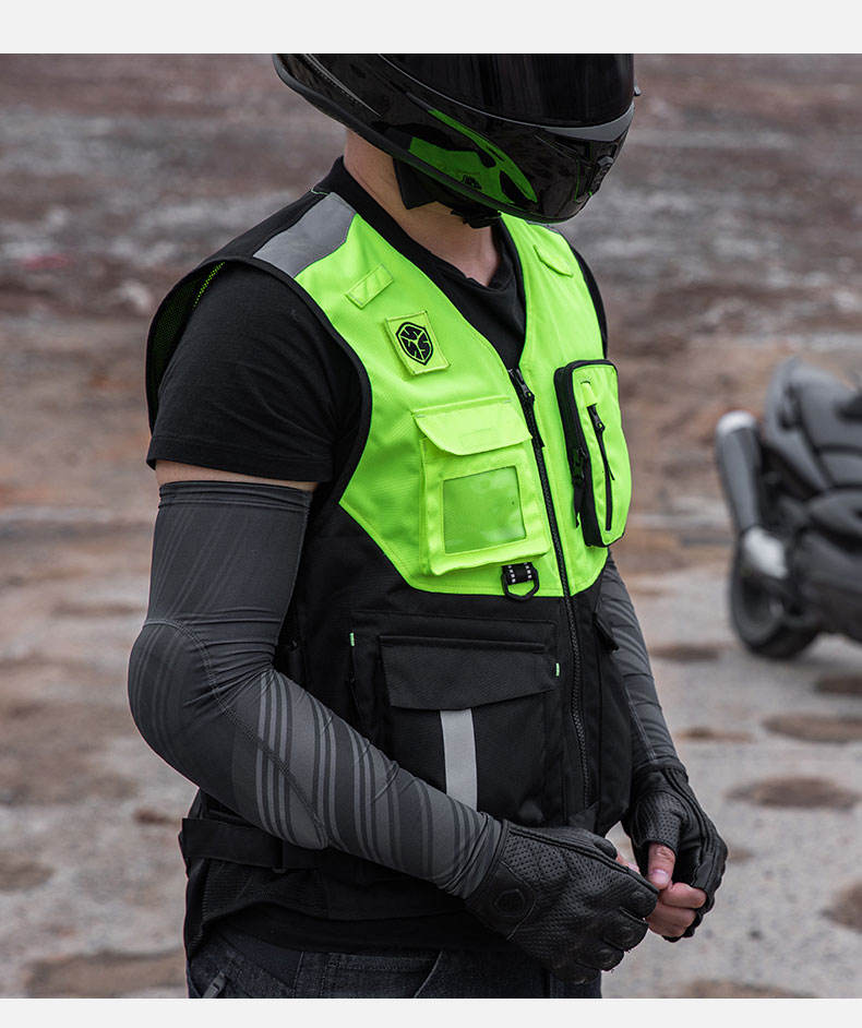 2021 Custom Reflective Motorcycle Safety Vest Unisex