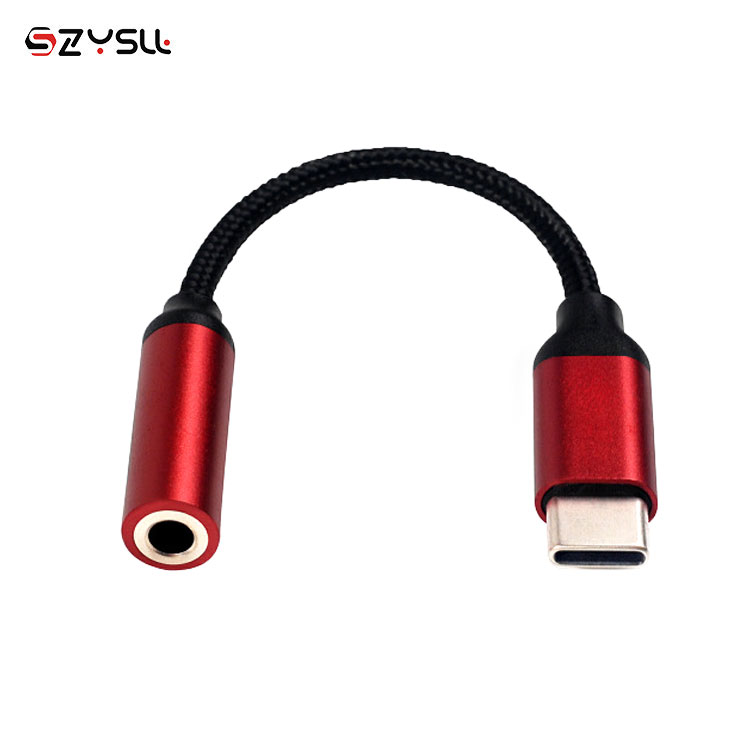 Аудио-адаптер для наушников USB кабель для передачи данных 3,1 Type-C USB-C Мужской до 35 мм со штекера на гнездо ЦАП USB кабель с нейлоновой оплеткой типа c до 3,5 мм AUX аудио адаптер