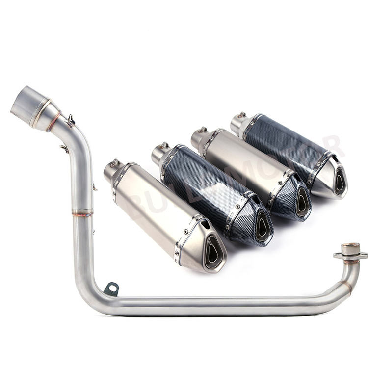 Мотоцикл выхлопной Escape Moto полная система Модифицированная Передняя средняя Соединительная труба 51 мм Глушитель для Honda MSX125 MSX 125 SF