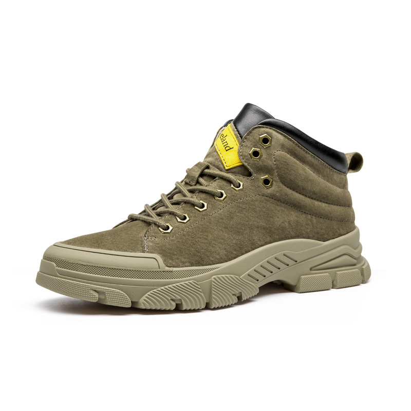 Leaveland Новая мужская на все случаи жизни, комбинезоны доска обувь в британском стиле Повседневная кожаная мужская обувь из натуральной кожи; Ботинки с вытисненным узором; Ботинки резиновые миди