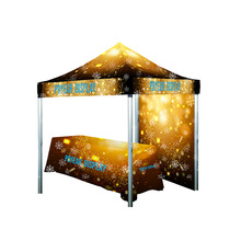 10x10 Outdoor Works Pop Top Tent Roof Canopy Gazebo Spider Tent with Table Runner