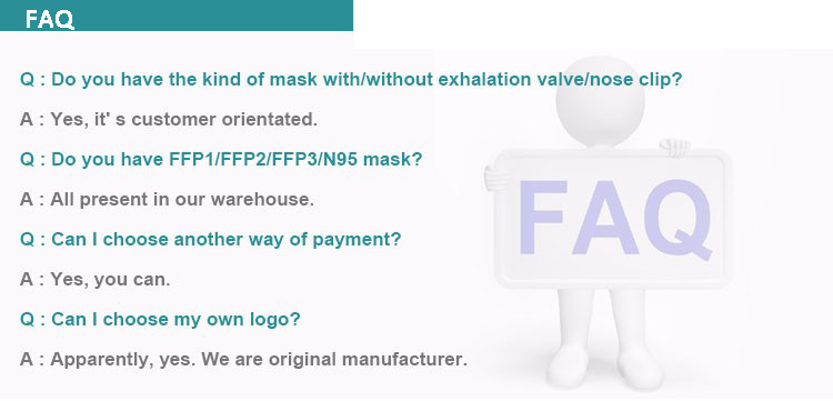 50pk Medical Protective Disposable Mask Pp Disposable Non Woven Protective 3 Ply Face Mask 6