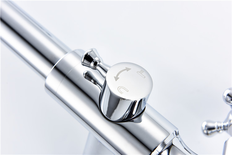 Luxury Hotel Home Chrome Floor Mounted Bath Shower Mixer Bathroom Freestanding Bathtub Faucet