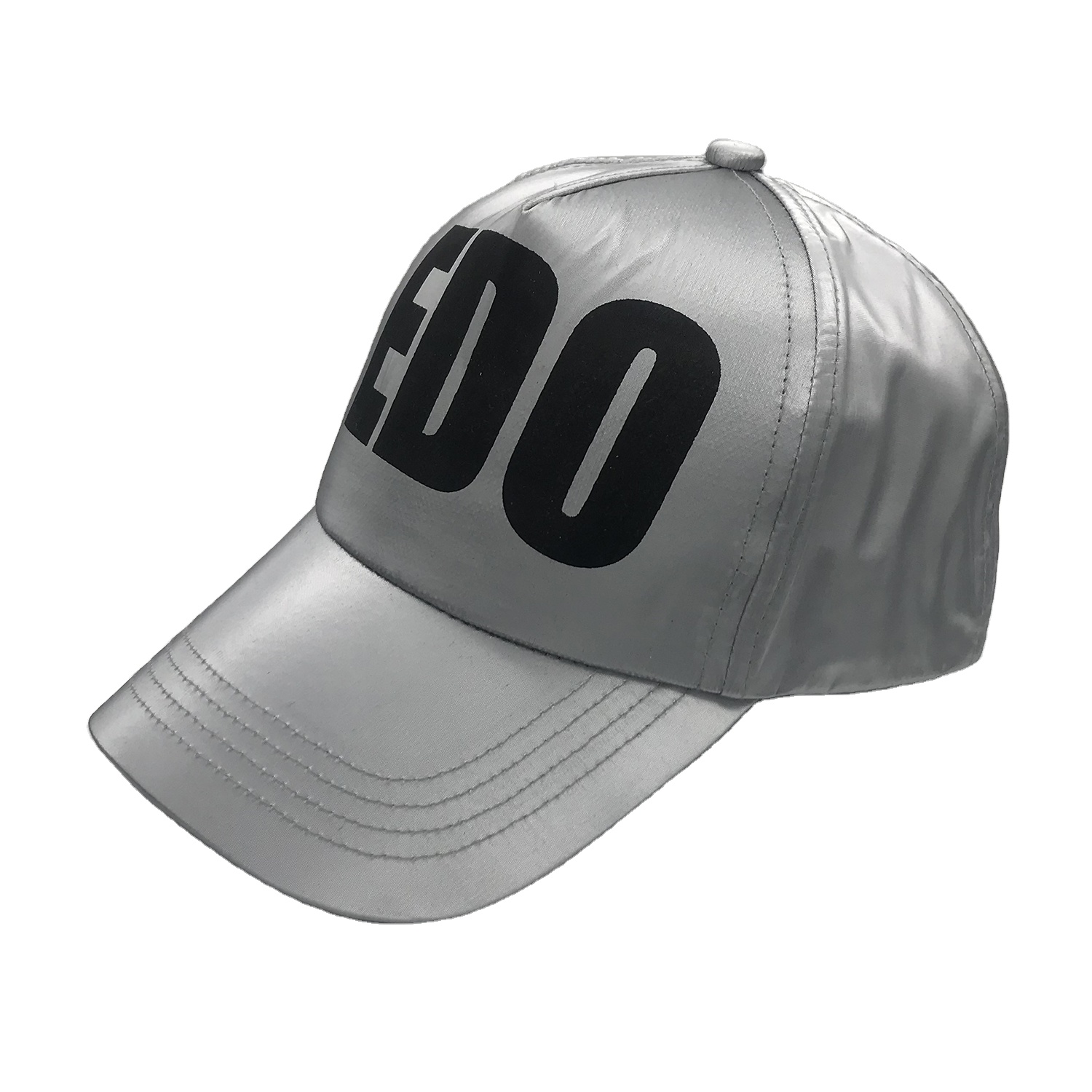 Детская блестящая бейсболка из ПУ кожи с напечатанным логотипом на заказ, Детская кепка с 5 панелями, спортивные кепки для мальчиков