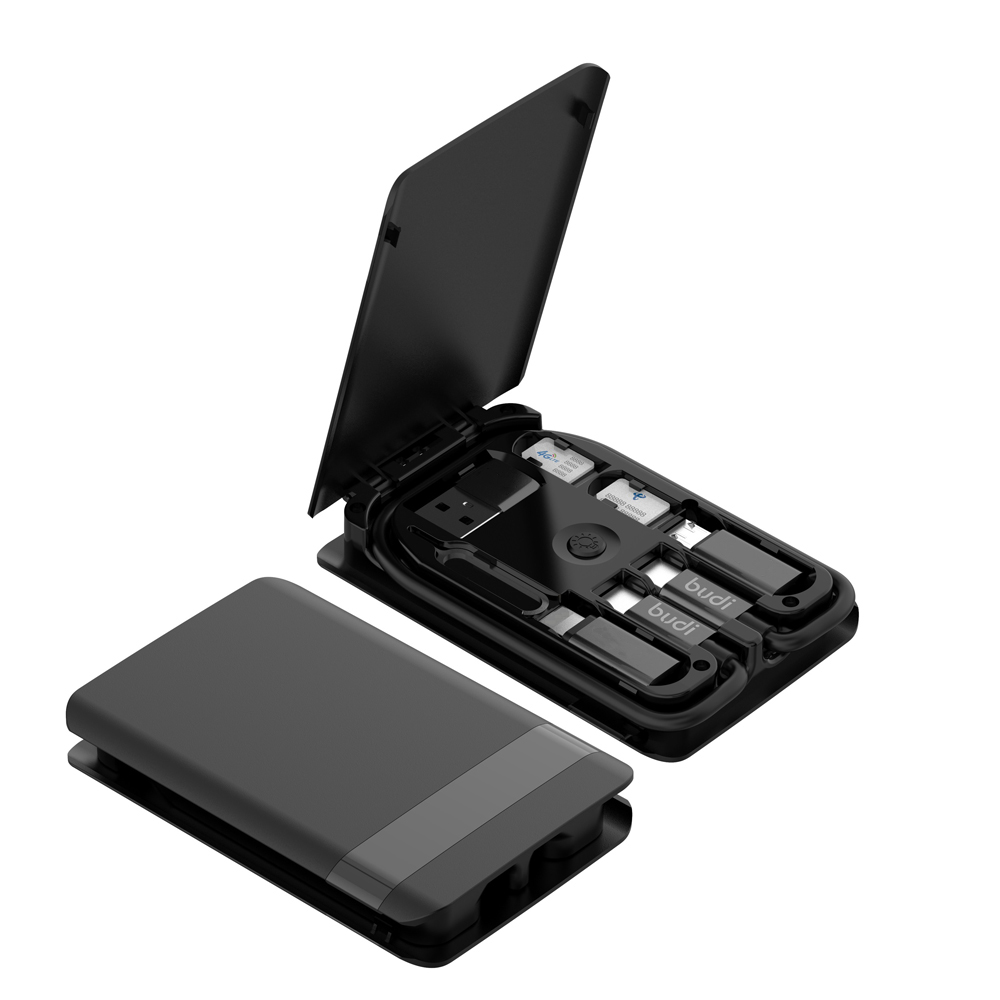 Budi oem логотип 2020 Смарт флэш-карта ридер с usb беспроводное зарядное устройство все в одном зарядное устройство для мобильного телефона набор/подставка/набор