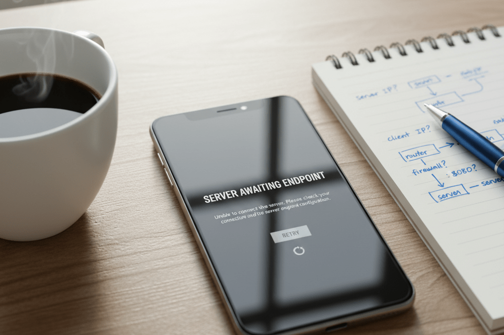 Close-up of a smartphone showing an error message under natural light, symbolizing communication system failure