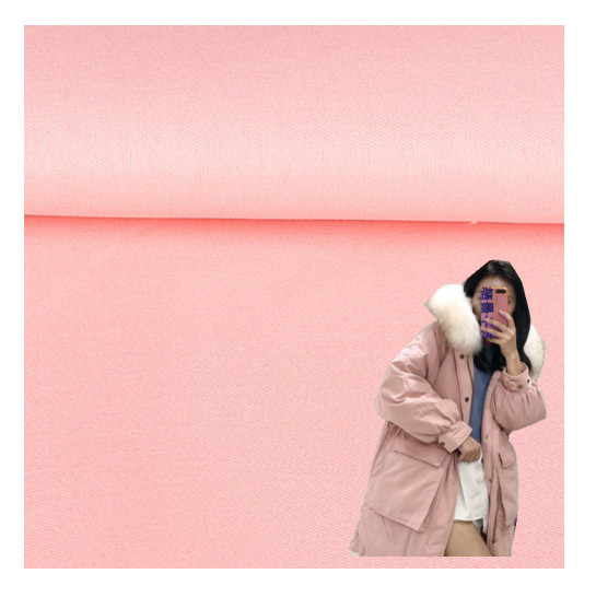 100% переработанная Полиэстеровая персиковая ткань для курток, пальто, хлопчатобумажная одежда