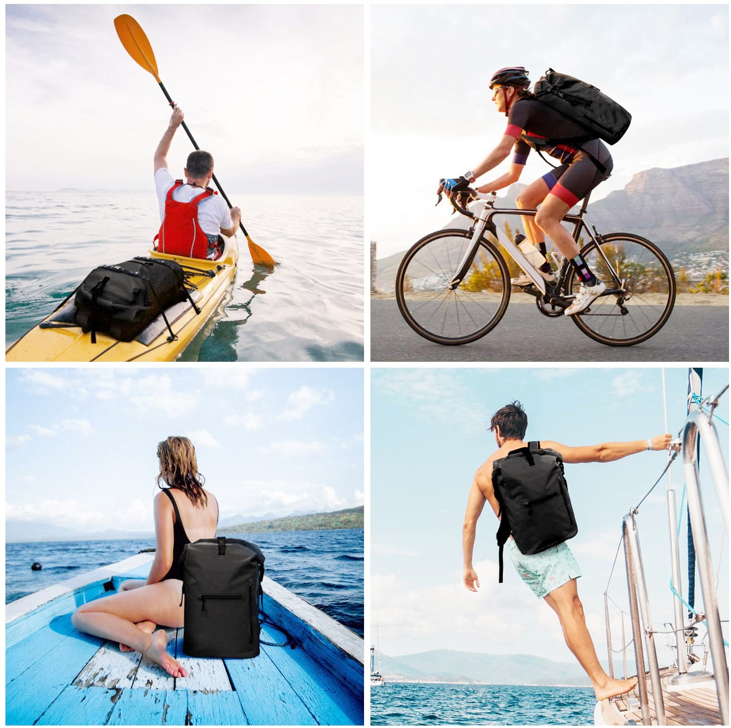 product-750-746.4765100671142 Floating Dry Bag Sack 35L with Phone Case for Kayaking Boating Rafting Fishing Swimming Beach Travel for Women Men