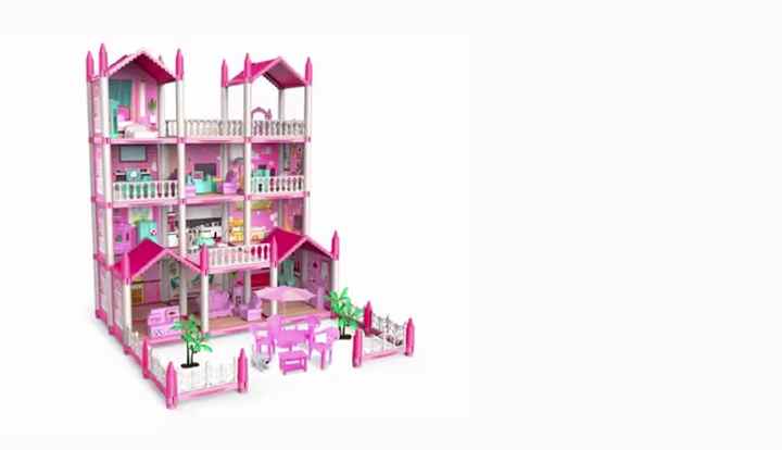 Castillo Casa De Muñecas Con Luces, 6 Diseños, Incluye Figuras Y Muebles, Juego De Simulación Para Niñas A Partir De 3 Años, Regalo De Cumpleaños