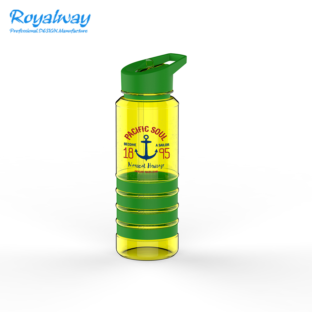 Пластиковая детская бутылка для воды для питья с соломинкой и всасывающей насадкой 500 мл