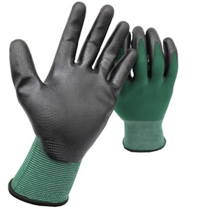 Color Customized Nylon Nitrile Coated Gloves Garden Work Nitrile Safety Gloves
