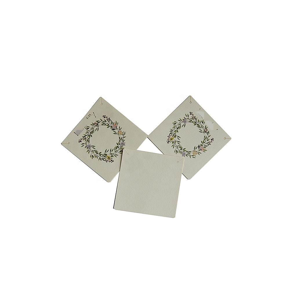 30PCs Paper Jewelry Necklace Earrings Display Card Rectangle White Black 90x60mm
