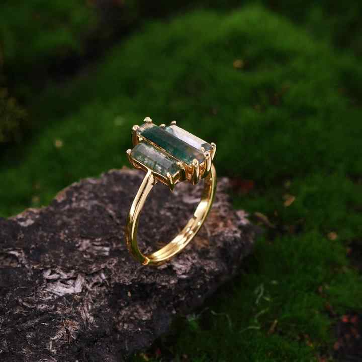 Moonstone Ring For Women - S925 Sterling Silver, Adjustable, Handmade Turkish Style Jewelry