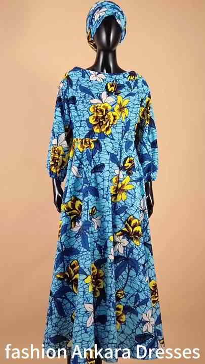 2025 Ankara Dresses for Women Dashiki African Ankara Dresses for Women  Cotton Wax African Dress