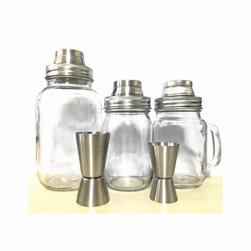 Высококачественный стеклянный шейкер для льда в стиле Мейсона