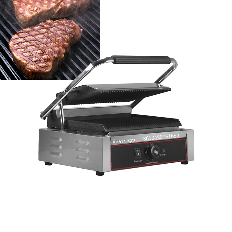 Griglia elettrica Salute Griglia e premere Panini Sandwich Maker Piastra Barbecue