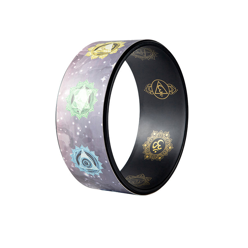 Высококачественное балансирующее толстое колесо для йоги из искусственной кожи