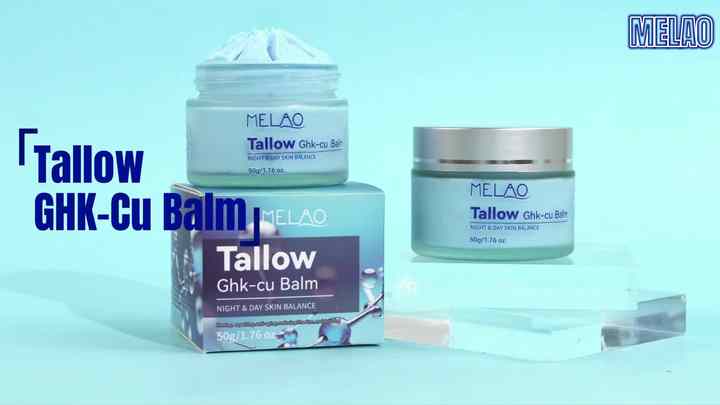 HALAL Grass Fed Beef Tallow Ghk-cu Peptide Cream Anti Aging Skin Care  Products Moisturizer Copper Peptide Ghk-cu Cream