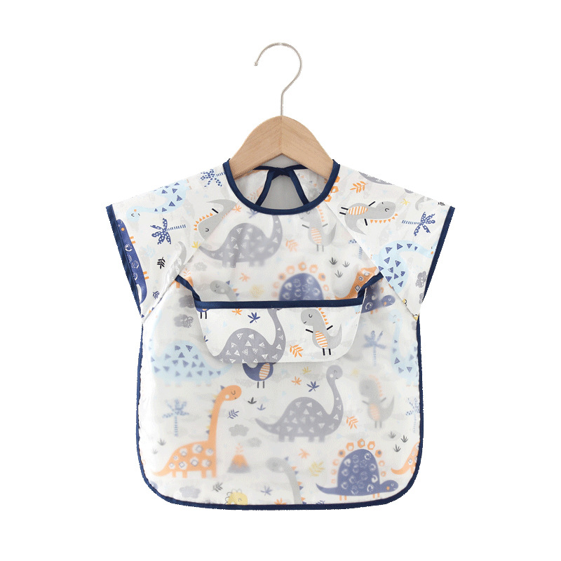 Летние детские нагрудники 2020 фартук с рисунком водонепроницаемый нагрудник против грязи детская блузка с короткими рукавами хлопковые детские нагрудники