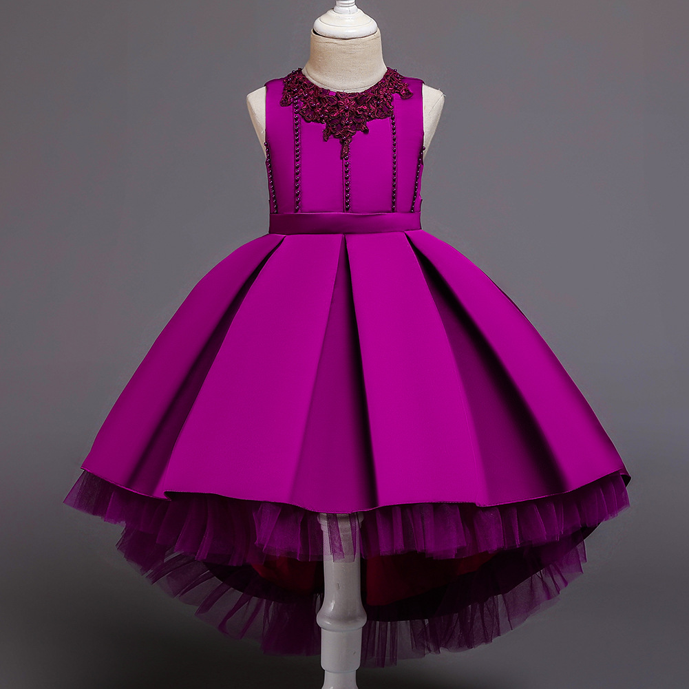 Кружевной дизайн; Асимметричный От 1 до 10 лет Одежда для маленьких девочек детский праздничный костюм, одежда на свадебную вечеринку, на возраст от двух до семи лет, 10 лет