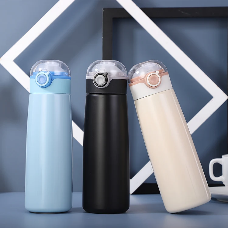 Transparent lid vacuum sealed coffee mug vacuum sealed water bottle