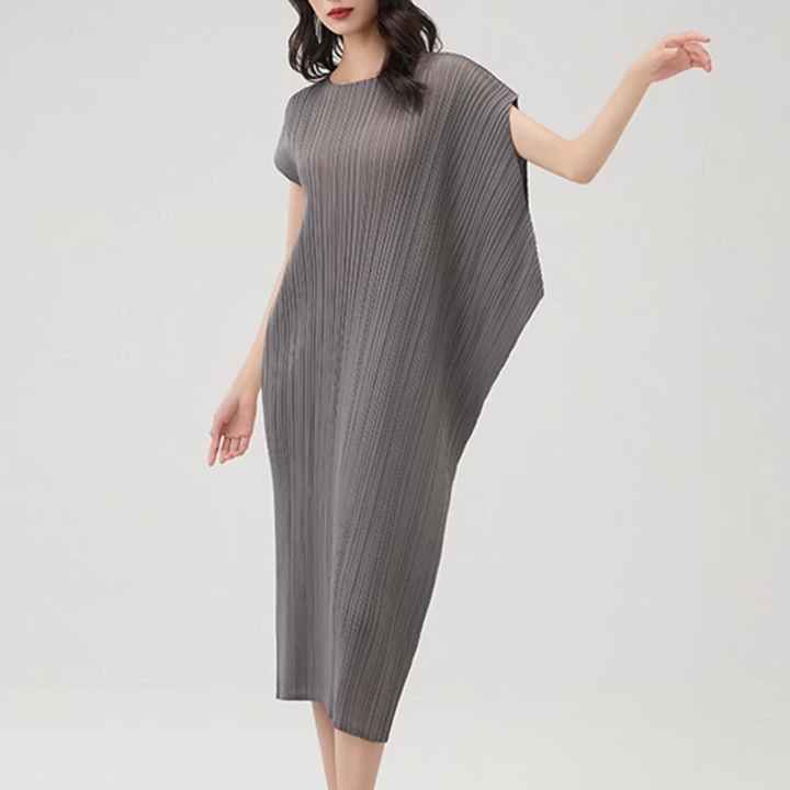 Wholesale Pleated dresses Miyake Pleated dresses dresses for ladies dress for women plus ize womens clothing ummer dress solid color dresses elegant
