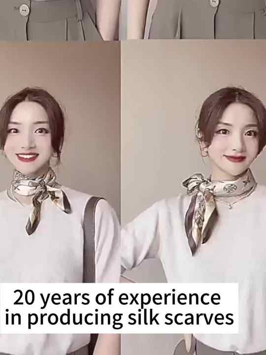 Custom Satin Head Silk Scarf for Women Lightweight Hair Bandanas