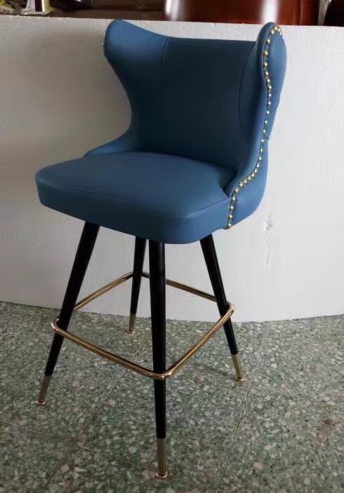 Bar furniture unique leather high counter bar stool