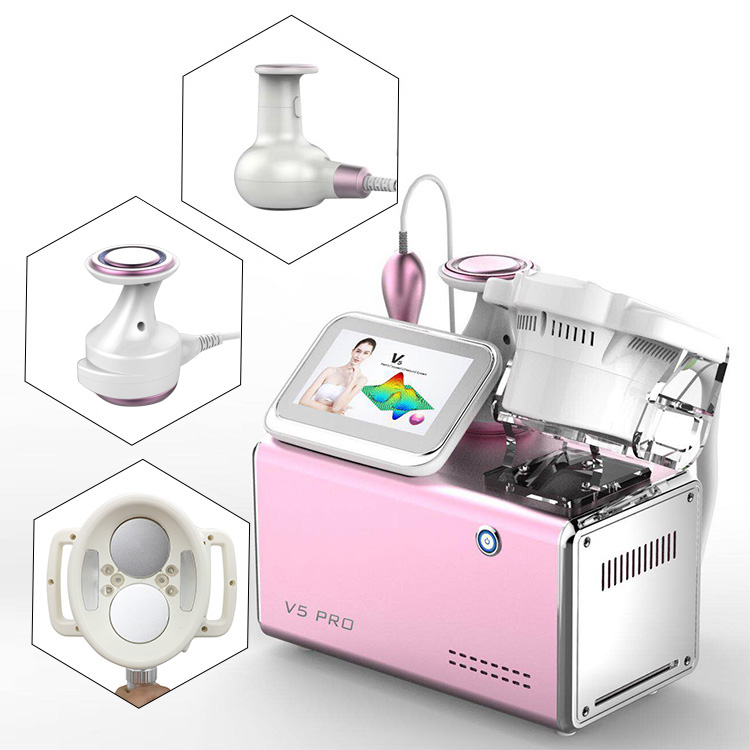 Ультразвуковая ультракомпактная радиочастотная микротоковая светодиодная Функциональная Машина для Похудения V5 Pro формирование тела